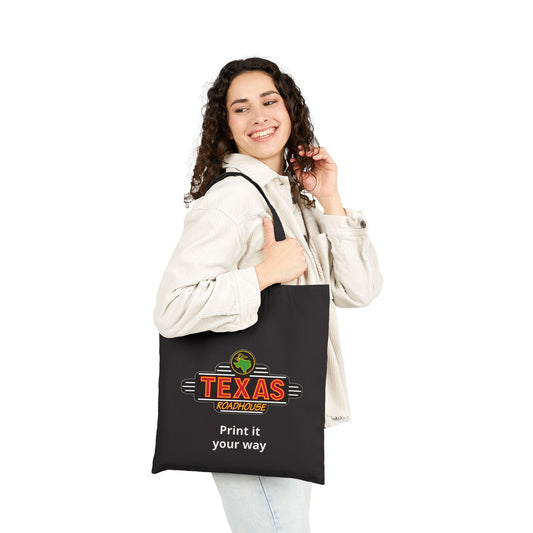 Texas Roadhouse Logo Canvas Tote Bag – Retro State Pride Grocery & Everyday Market Tote