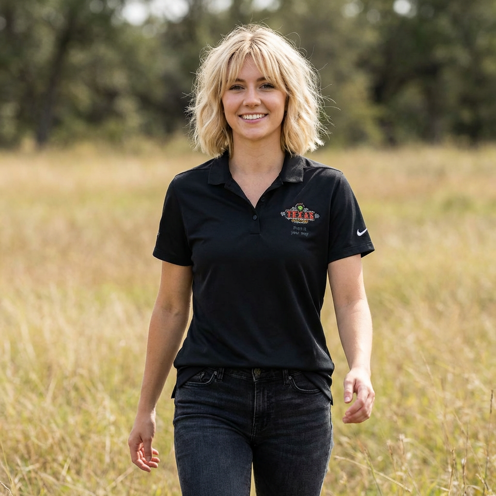 Nike Dri-FIT Polo — Golf Crest Logo Performance Shirt